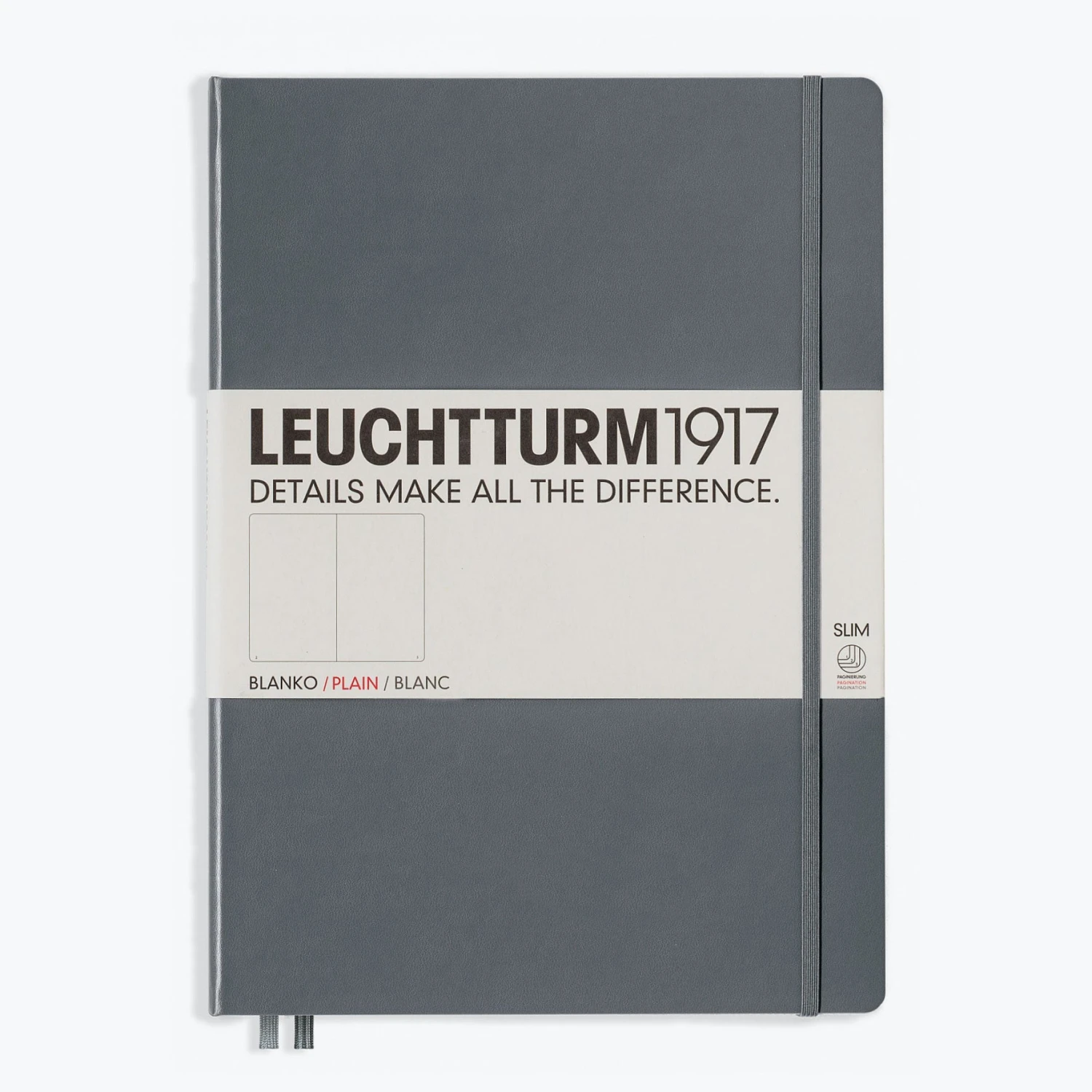 Leuchtturm1917-Notebook-Master-A4_-Slim-85.jpg Leuchtturm 1917 Notebooks Leuchtturm1917 - Notebook - A4+ - Slim - Anthracite