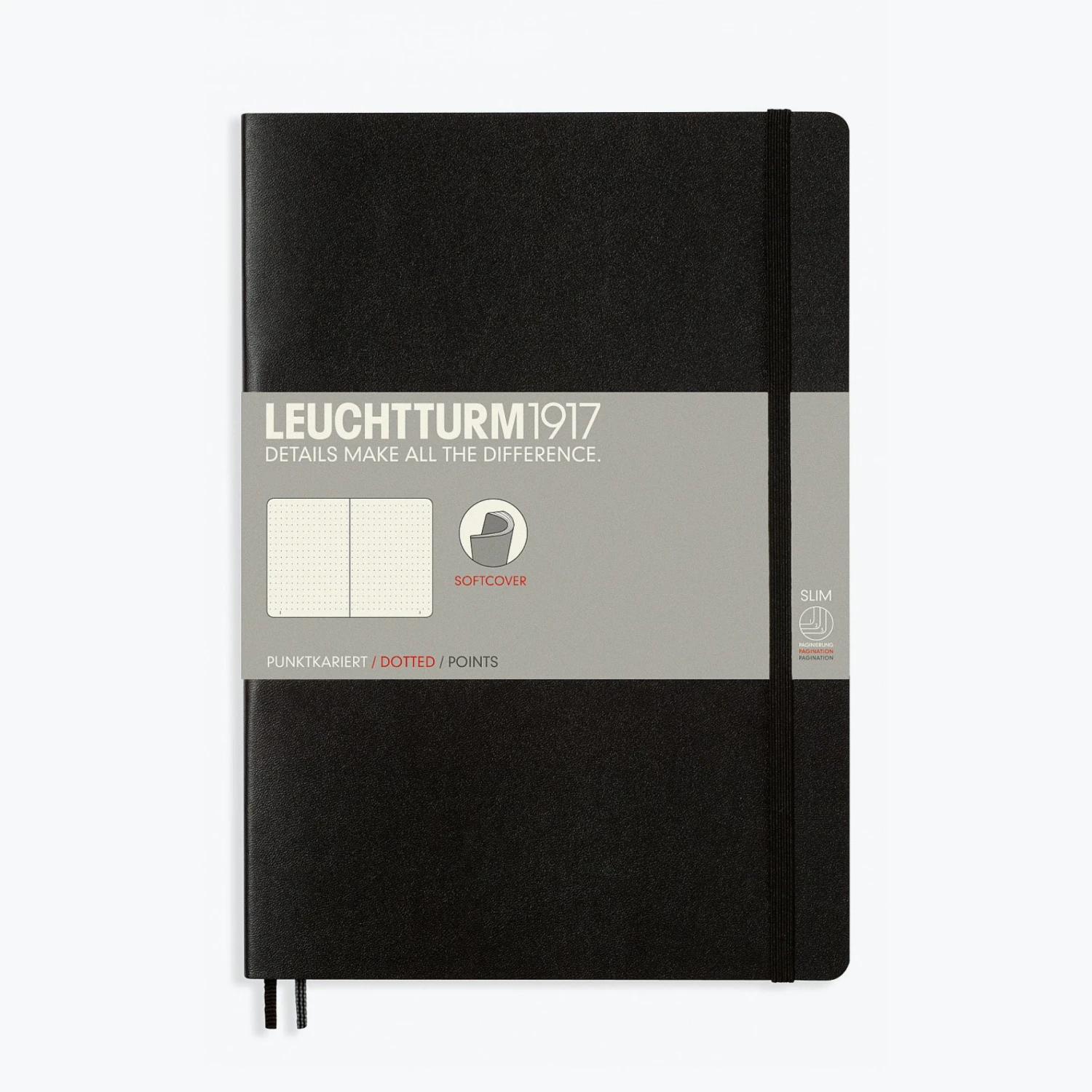 Leuchtturm1917-Notebook-Softcover-B5-2.jpg Leuchtturm 1917 Notebooks Leuchtturm1917 - Notebook - Softcover - B5 - Black