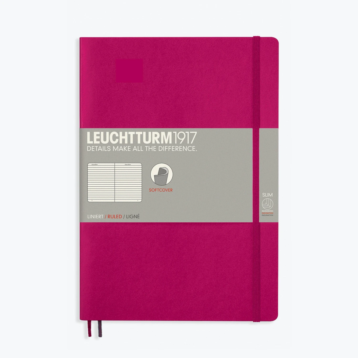 Leuchtturm1917-Notebook-Softcover-B5-25.jpg Leuchtturm 1917 Notebooks Leuchtturm1917 - Notebook - Softcover - B5 - Berry