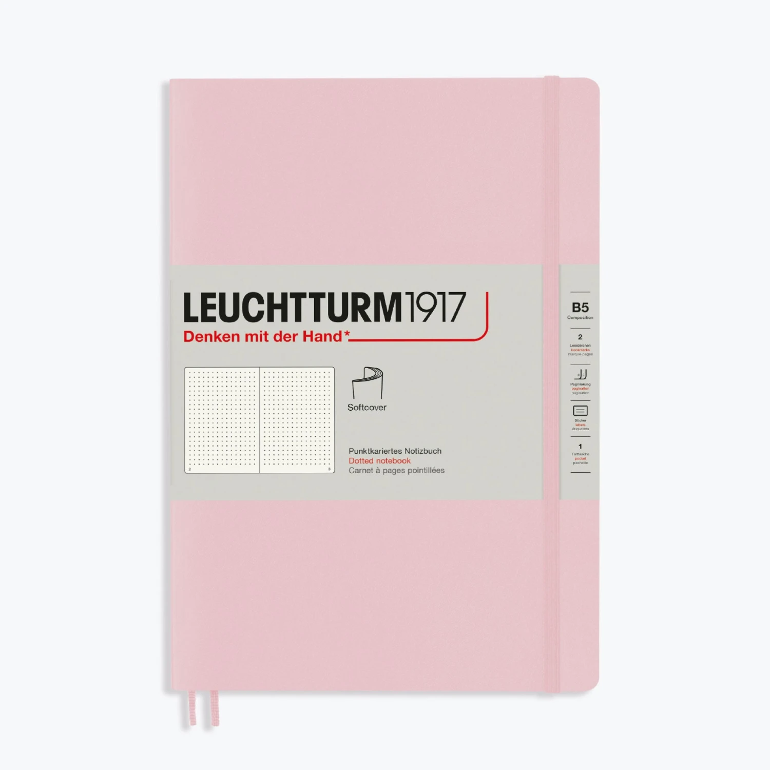 Leuchtturm1917-Notebook-Softcover-B5-2_f0c4c952-8f23-4e67-9e1a-d0251d6ecf8d.jpg Leuchtturm 1917 Leuchtturm1917 - Notebook - Softcover - B5 - Powder