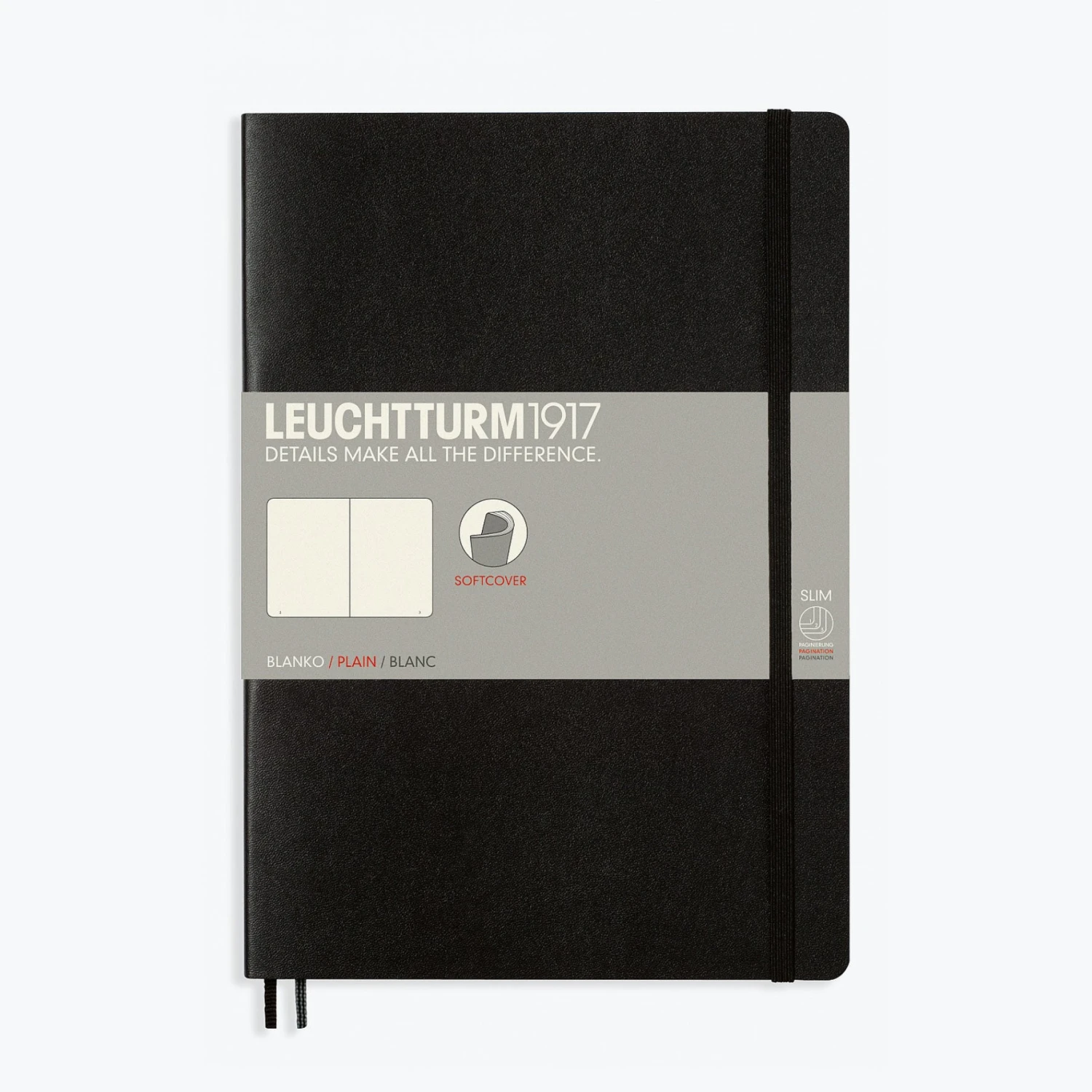 Leuchtturm1917-Notebook-Softcover-B5-3.jpg Leuchtturm 1917 Notebooks Leuchtturm1917 - Notebook - Softcover - B5 - Black
