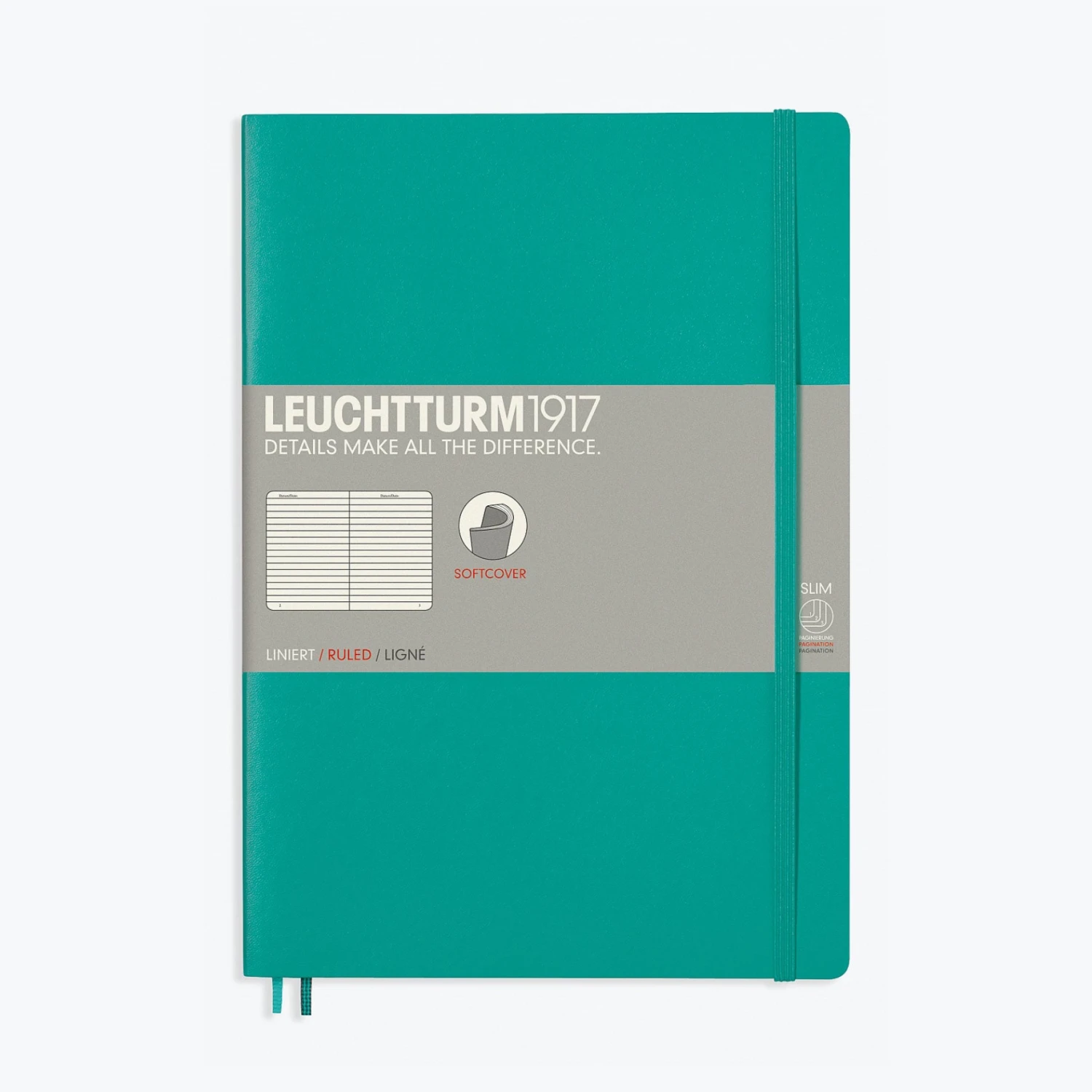 Leuchtturm1917-Notebook-Softcover-B5-65.jpg Leuchtturm 1917 Notebooks Leuchtturm1917 - Notebook - Softcover - B5 - Emerald