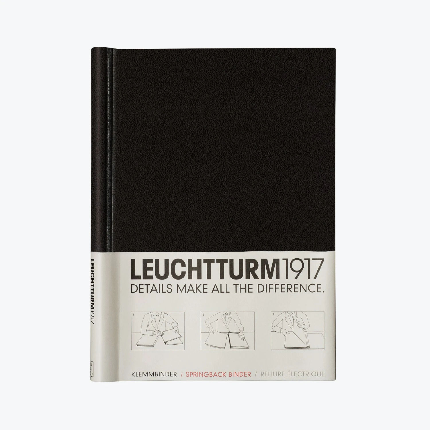Leuchtturm1917-Springback-Binder-A4-1.jpg Leuchtturm 1917 Springback & Clamp Binders Leuchtturm1917 - Springback Binder - A4 - Black