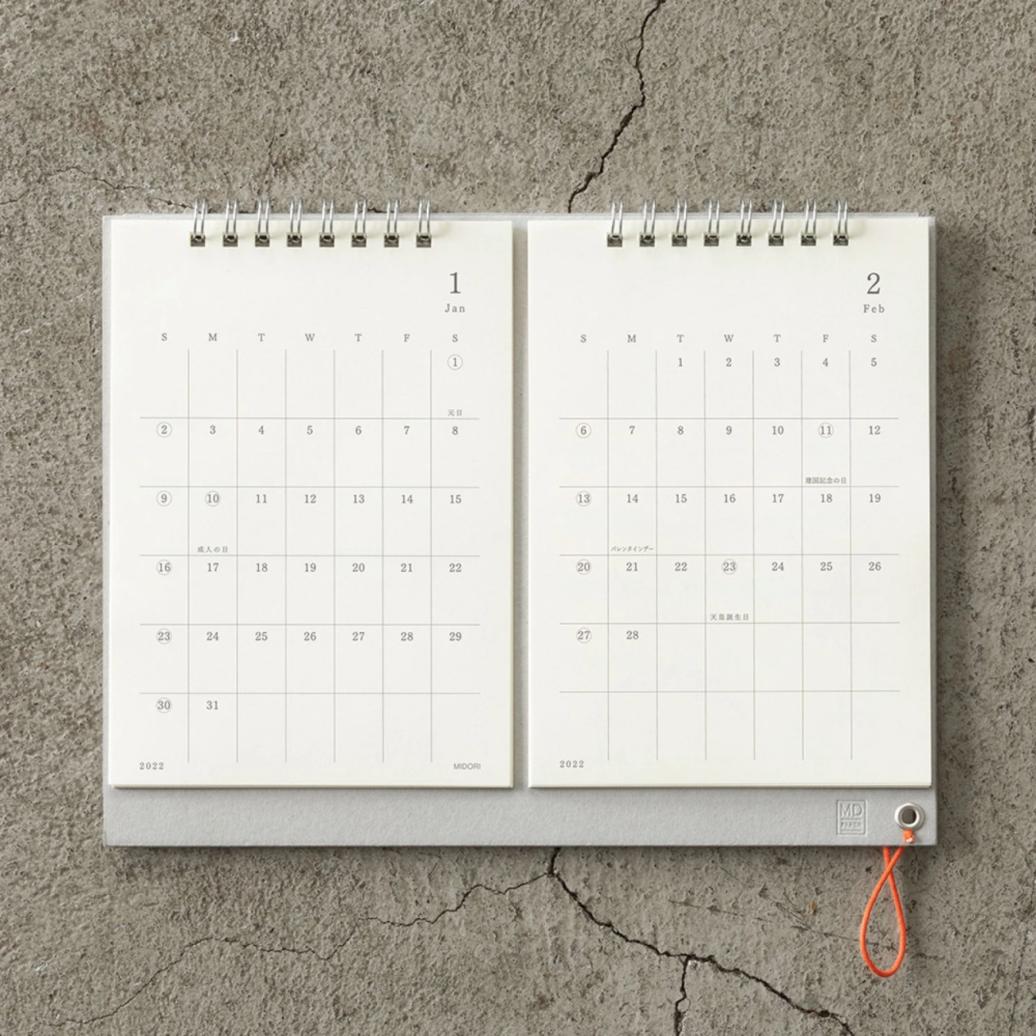 Midori-2022-Diary-MD-Calendar-9.jpg Midori - 2022 Calendar - MD Twin Diaries