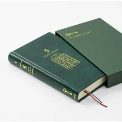 Midori - Daily Journal - 5 Years - Recycled Leather Green (Limited Edition) New Arrivals