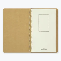 Midori - Notebook - Spiral Ring - A5 Slim - Paper Pocket