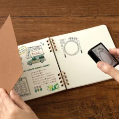 Midori - Notebook - Stamp Series - Brown Notebooks