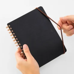 Notebooks Midori - Notebook - Wire-O - B6 - Black