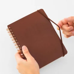 Notebooks Midori - Notebook - Wire-O - B6 - Brown