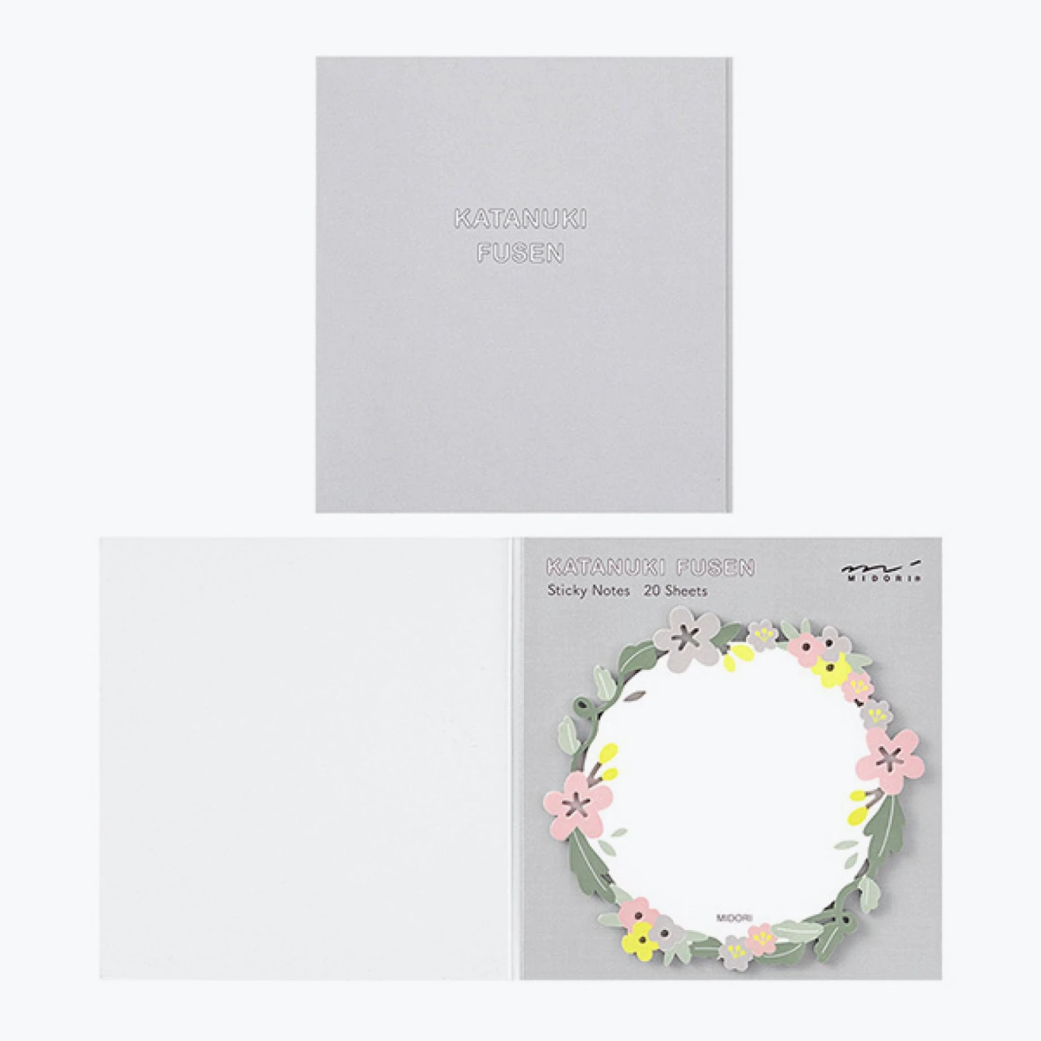 Midori-Notepad-Sticky-Notes-Die-Cut-2.jpg Midori - Notepad - Sticky Notes - Die-Cut - Wreath
