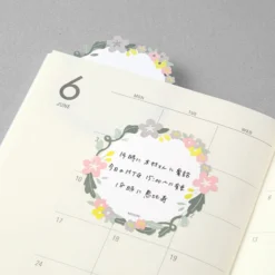 Midori - Notepad - Sticky Notes - Die-Cut - Wreath 6 Midori - Notepad - Sticky Notes - Die-Cut - Wreath