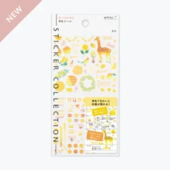 Midori JP Midori - Planner Sticker - Seal Collection - Yellow Planner Stickers