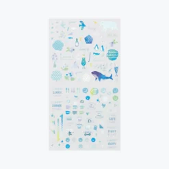 Midori JP Midori - Planner Sticker - Seal Collection - Blue