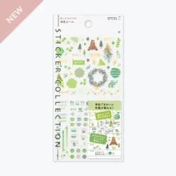 Midori JP Midori - Planner Sticker - Seal Collection - Green