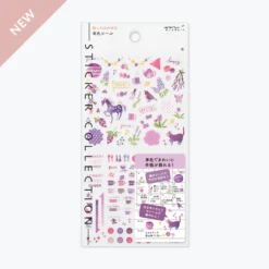 Midori JP Midori - Planner Sticker - Seal Collection - Purple