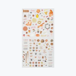Midori JP Planner Stickers Midori - Planner Sticker - Seal Collection - Brown