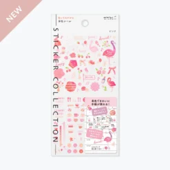 Midori JP Midori - Planner Sticker - Seal Collection - Pink Planner Stickers