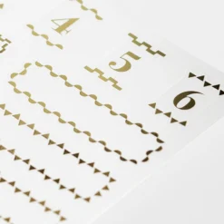 Midori JP Midori - Planner Sticker - Seal Collection - Border Gold Planner Stickers