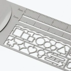 Rulers & Stencils Midori - Ruler - Stencil - Silver 4 Rulers & Stencils Midori - Ruler - Stencil - Silver