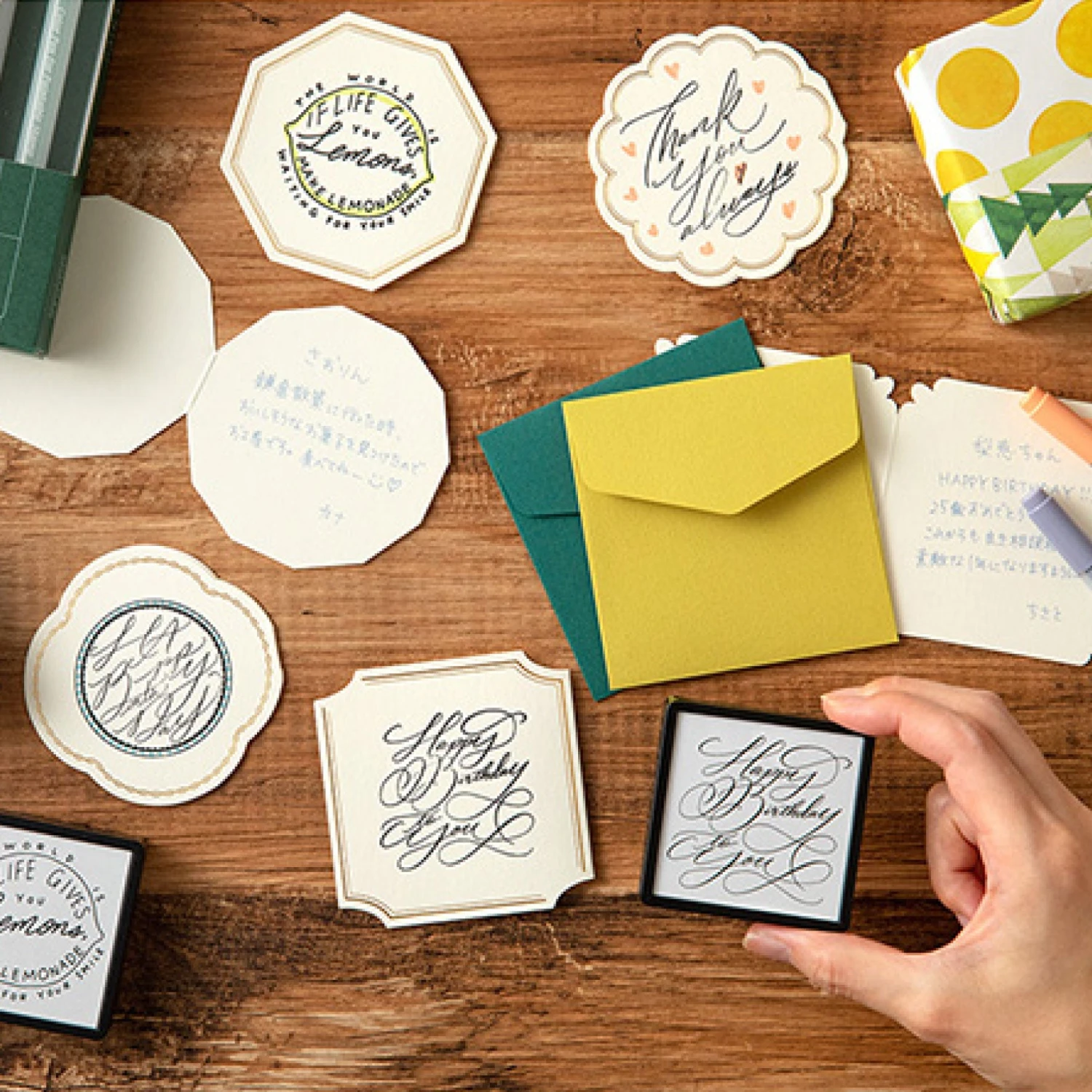 Midori-Stamp-Kit-Self-Inking-16.jpg New Arrivals Midori - Stamp Kit - Self-Inking - Birthday (Limited Edition)