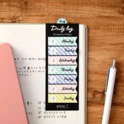 Midori JP Planner Stickers Midori - Sticker Seal - Daily Log - Ribbon