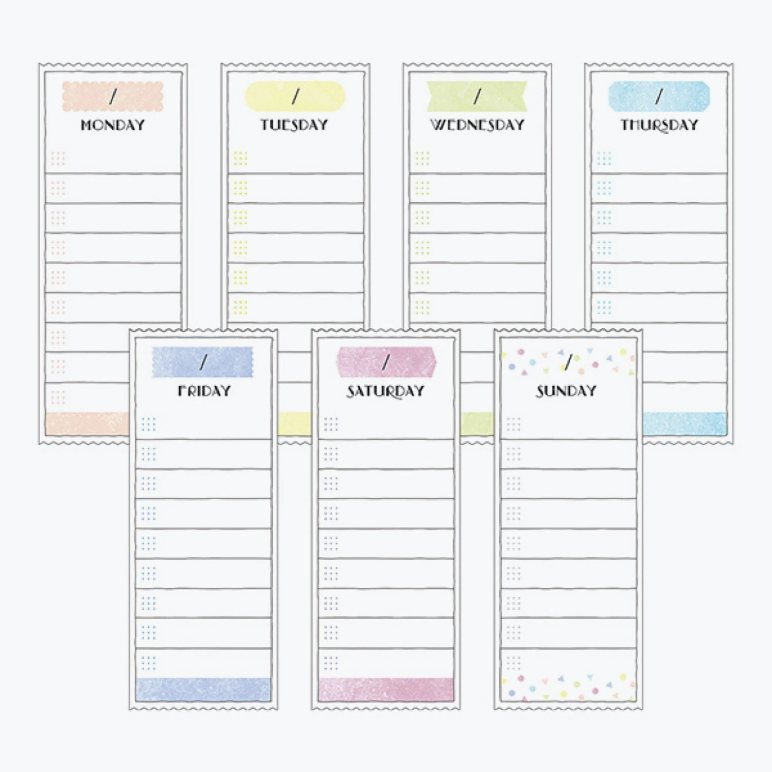 Midori-Sticker-Seal-Habit-Tracker-37.jpg Midori JP Midori - Sticker Seal - Weekly Log - Colour