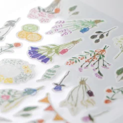 Midori JP Midori - Sticker Seal - Sticker Marché - Dried Flowers