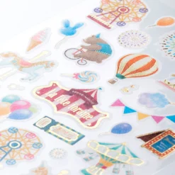 Midori JP Midori - Sticker Seal - Sticker Marché - Amusement Park Planner Stickers