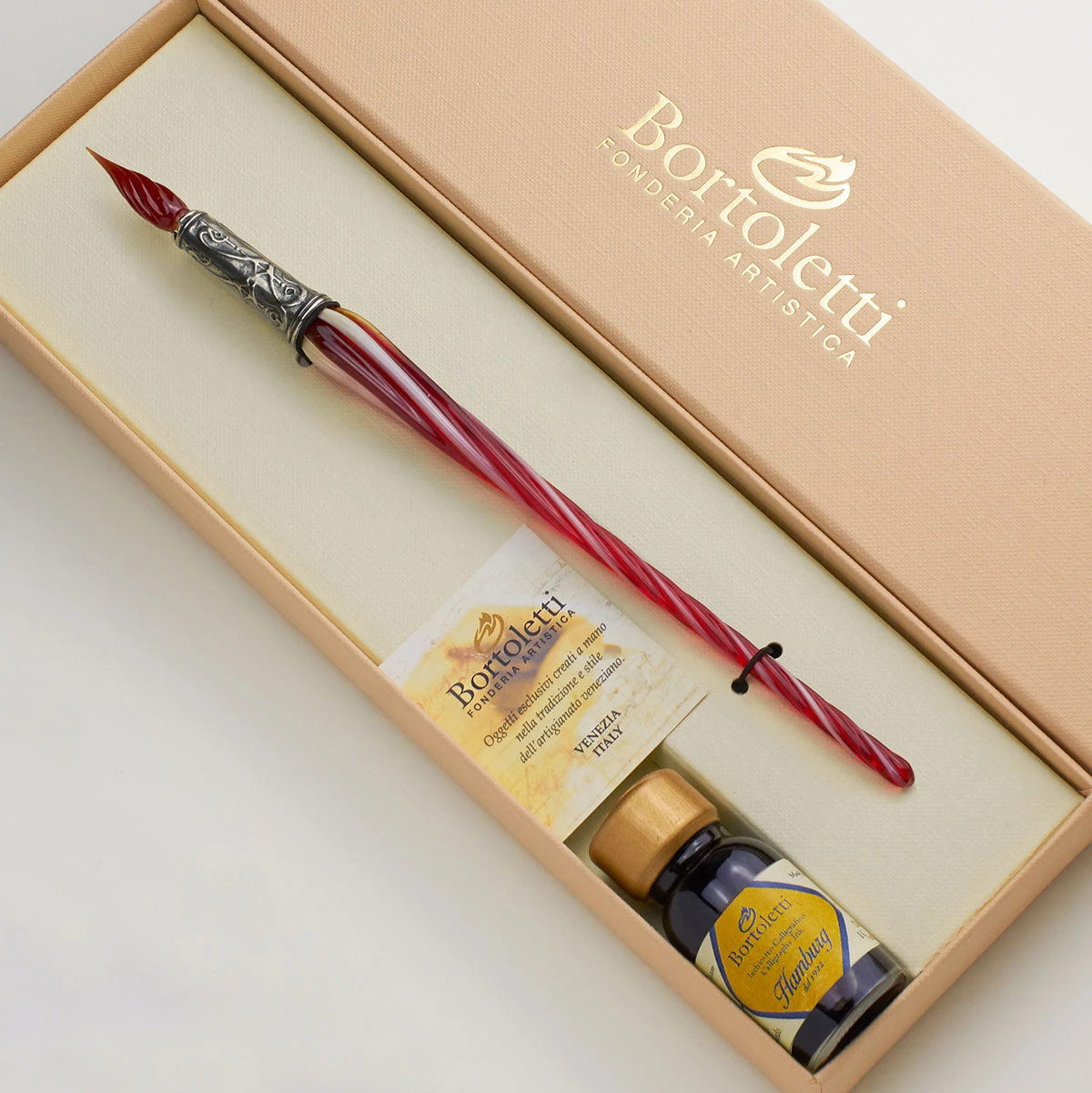 Murano-glass-dip-pen-Orseolo-C.jpg Bortoletti - Writing Set Murano Glass Pen (SET 32) - Glass Nib