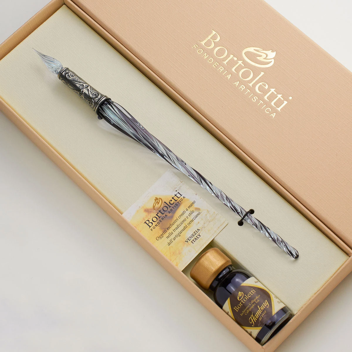 Murano-glass-dip-pen-Orseolo-H.jpg Bortoletti - Writing Set Murano Glass Pen (SET 32) - Glass Nib