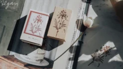 Meow Illustration - Stamp - Iris