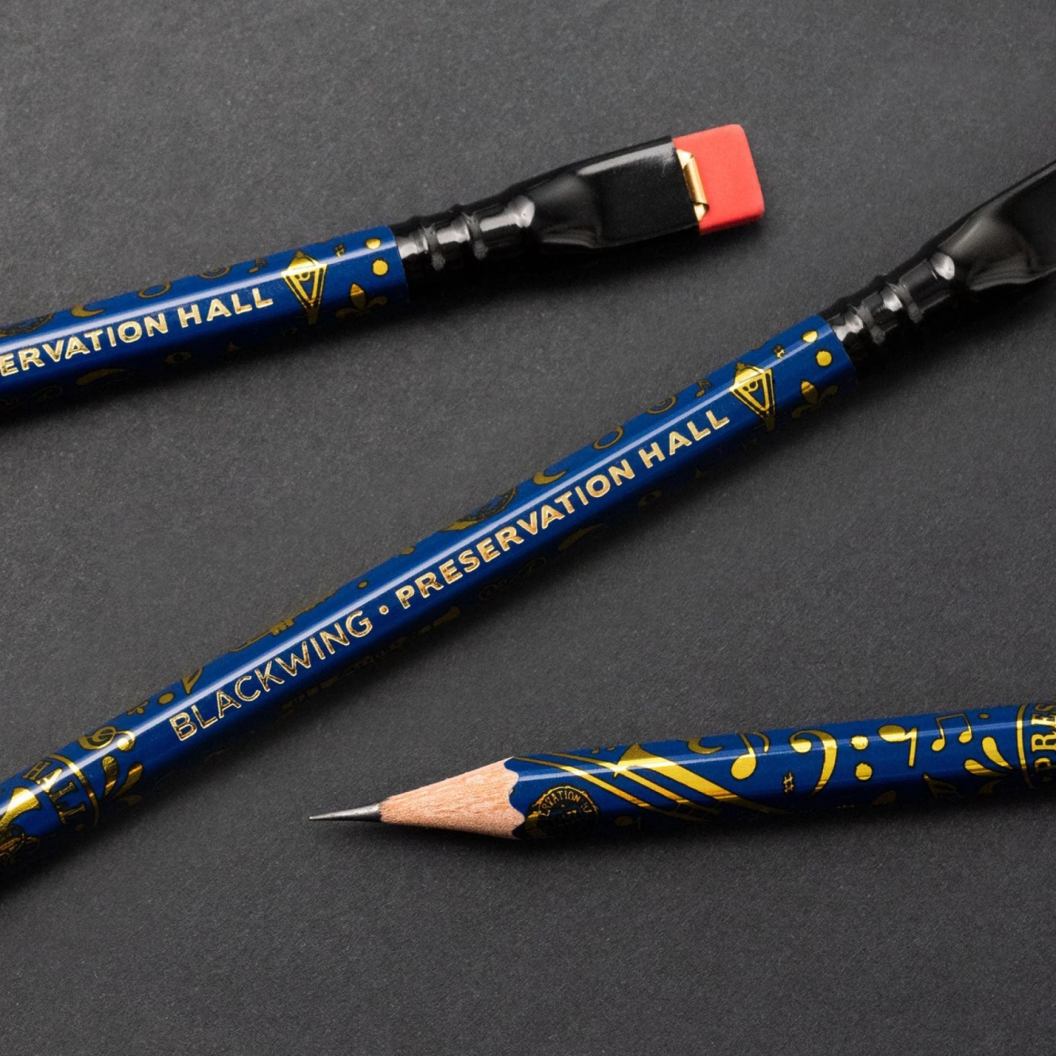 Palomino-Blackwing-x-Preservation-Pencil-3_b76f6bcb-c549-4426-aaaa-d333569237f9.jpg Wooden Pencils Palomino Blackwing - Pencil - X Preservation Hall - Box Of 12 (Limited Edition)