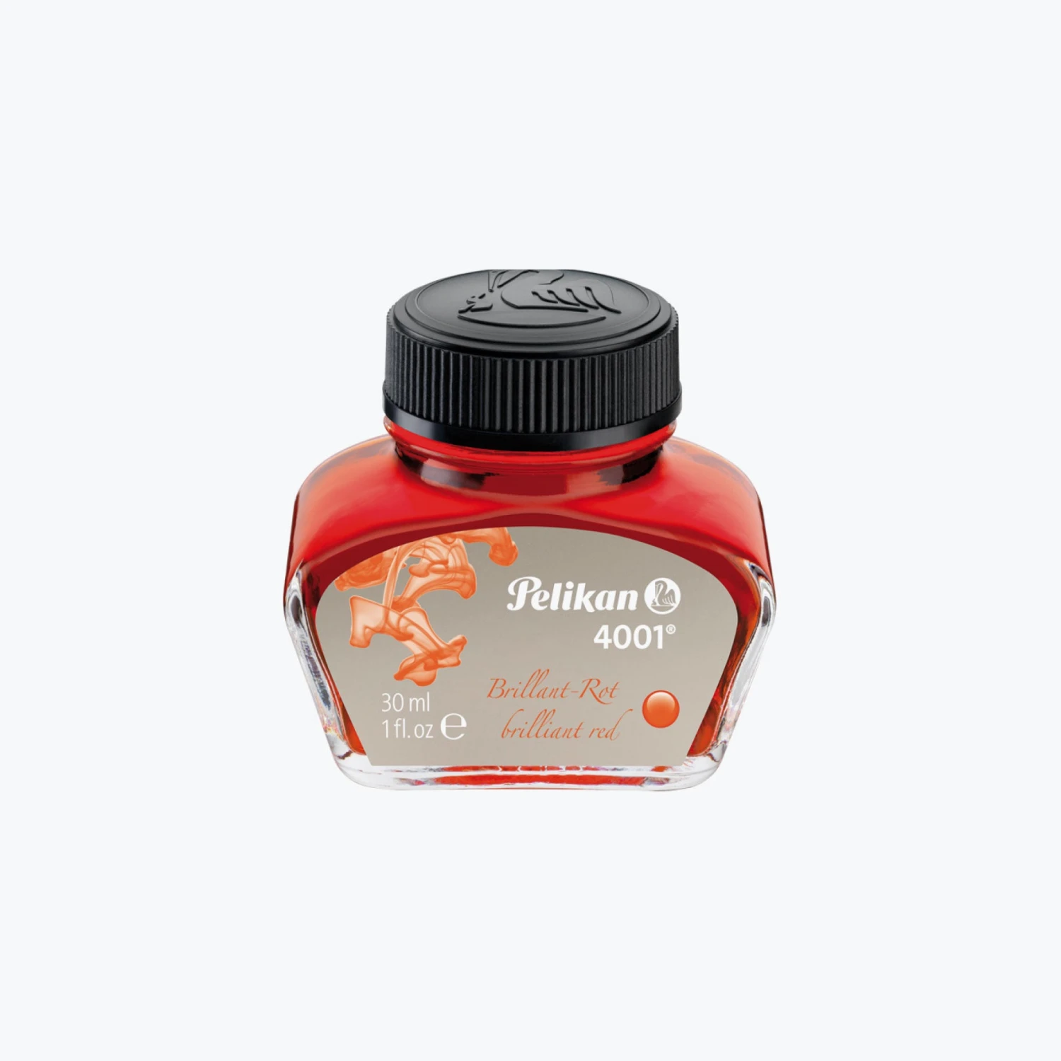Pelikan-4001-Ink-4.jpg Fountain Pen Inks Pelikan - 4001 Ink (30ml) - Brilliant Red