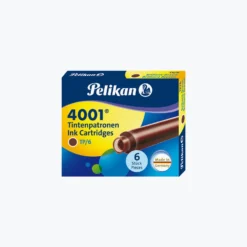 Pelikan - Fountain Pen Ink - Cartridges - 4001 - Brilliant Brown Fountain Pen Inks