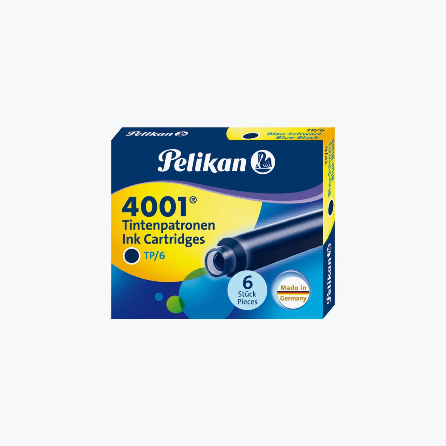 Pelikan-Fountain-Pen-Ink-Cartridges-4001-7.jpg Pelikan - Fountain Pen Ink - Cartridges - 4001 - Blue-Black