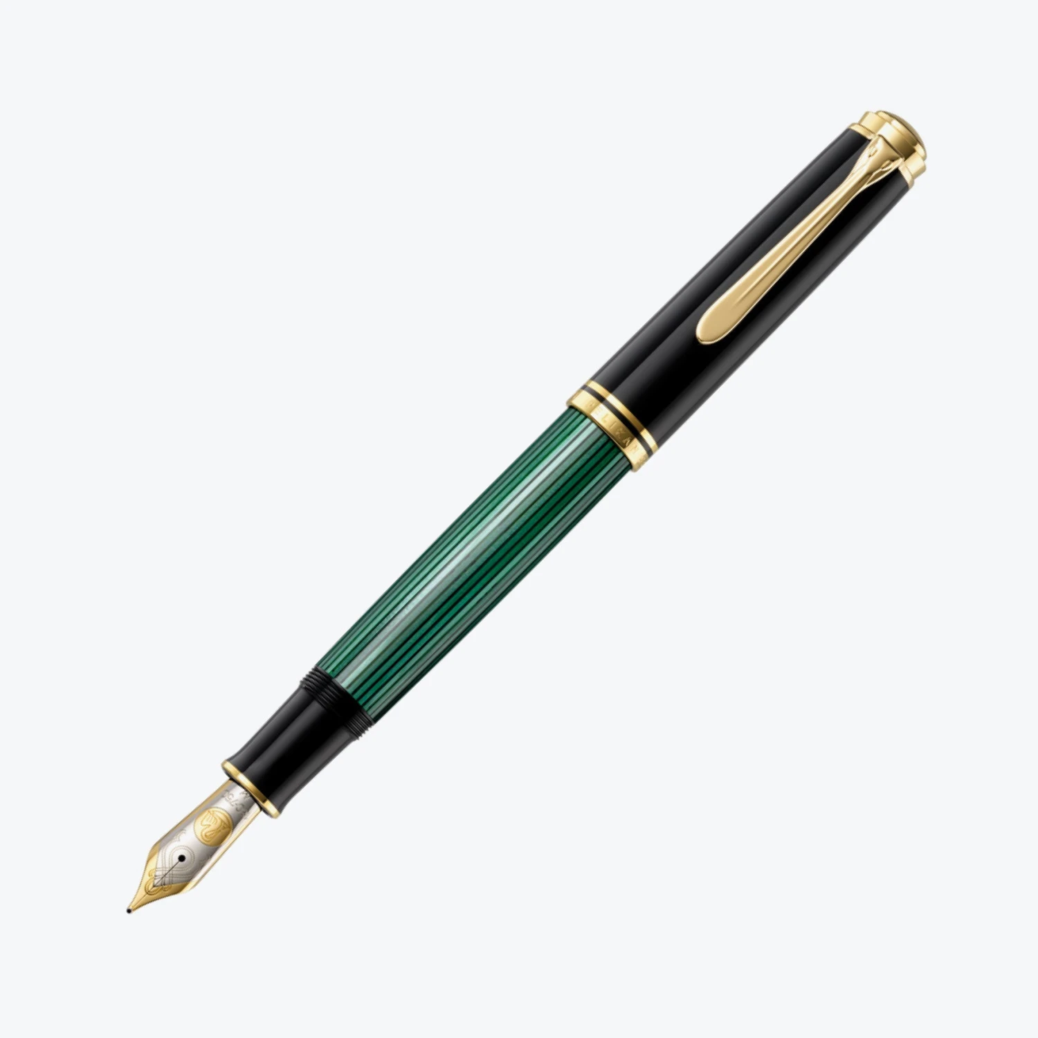 Pelikan-Souveran-Fountain-Pen-Black-Green-1.jpg Fountain Pens Pelikan - Souverän M1000 Fountain Pen - Black-Green