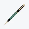 Pelikan - Souverän M600 Fountain Pen - Black-Green Fountain Pens