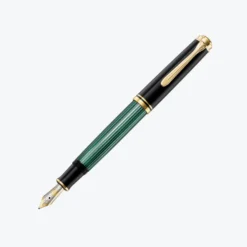 Pelikan - Souverän M600 Fountain Pen - Black-Green Fountain Pens