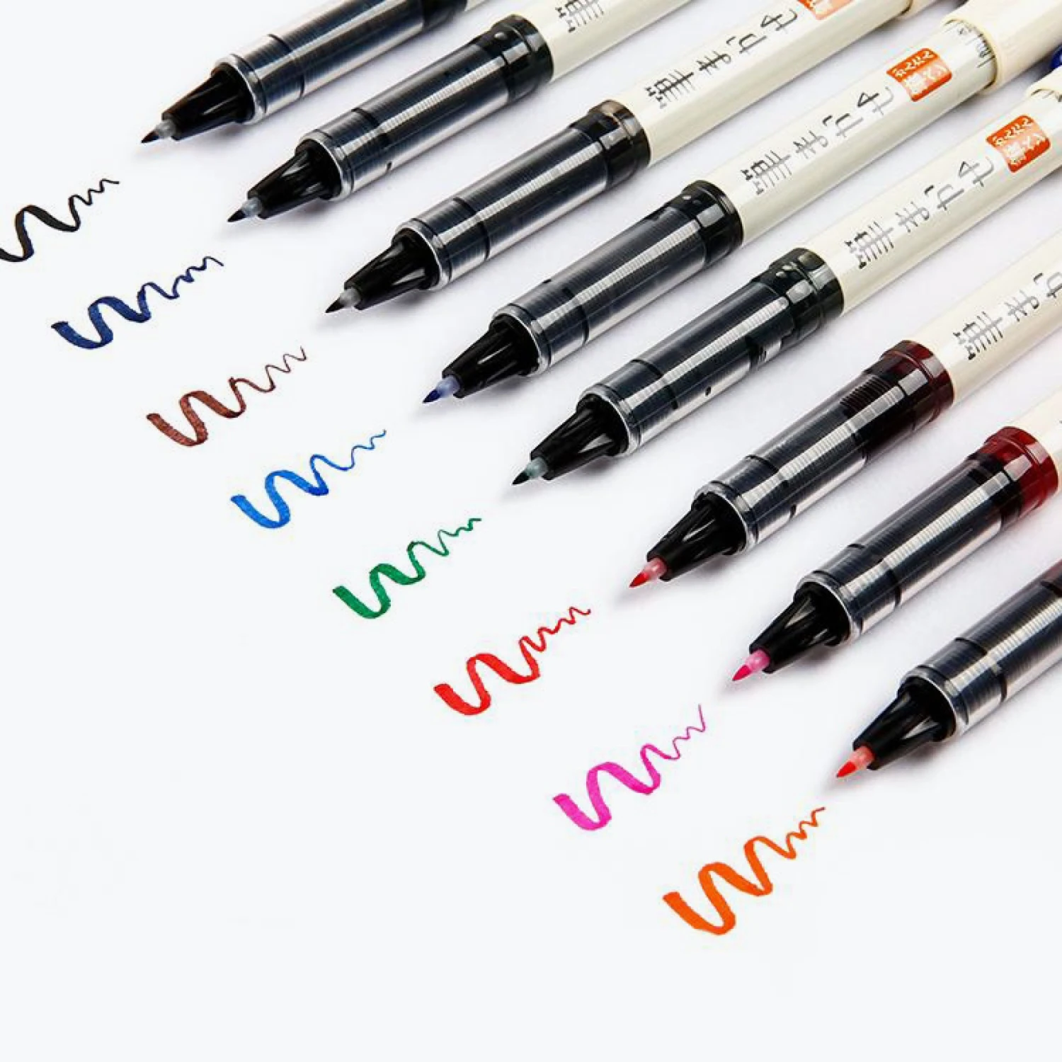 Pilot-Brush-Pen-Fude-Makase-Extra-Fine-6.jpg Pilot JP Journaling Pens Pilot - Brush Pen - Fude-Makase - Extra-Fine - Orange