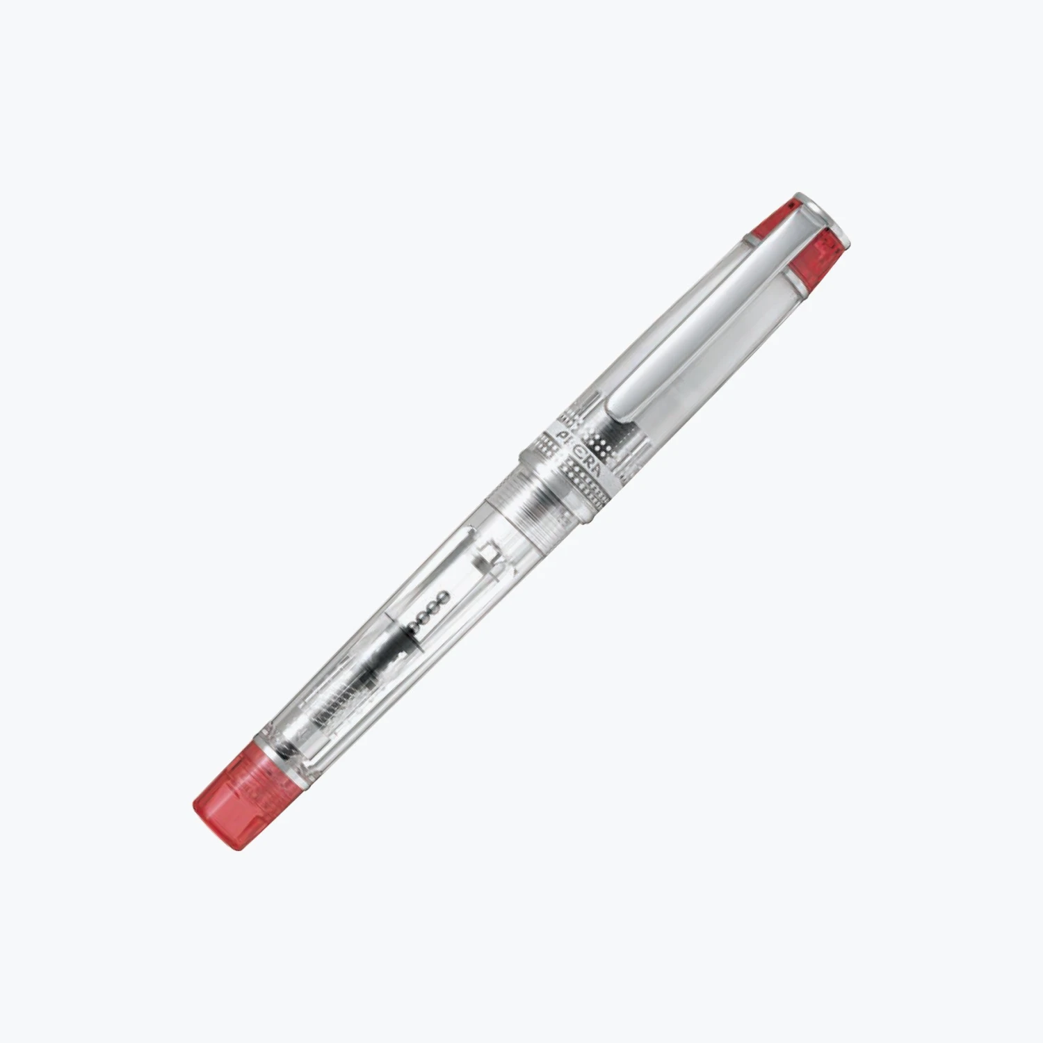 Pilot-Fountain-Pen-Prera-Transparent-3.jpg Pilot JP Pilot - Fountain Pen - Prera Transparent - Red Fountain Pens