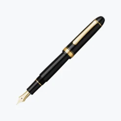 Fountain Pens Platinum - Fountain Pen - #3776 Century - Black In Black (Gold)