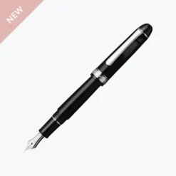 Platinum - Fountain Pen - #3776 Century - Music - Black Diamond (Rhodium) Fountain Pens