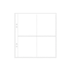 Bookbinders Design - Insert - Plastic Pocket - Regular - Quad Ringbinder Inserts
