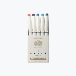Sailor - Brush Pens - Shikiori - Set Of 5 - Winter