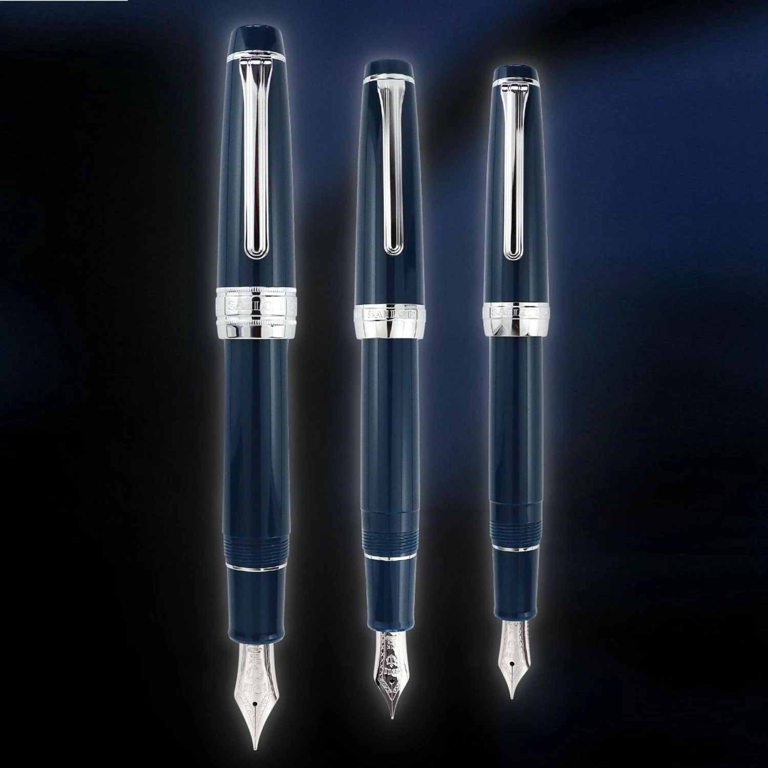 Sailor-Fountain-Pen-Midnight-Sky-Limited-Edition-9.jpg Sailor - Fountain Pen - ProGear Slim - Midnight Sky Pillow Book (Limited Edition) Fountain Pens