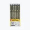 Sakura - Fineliner - Pigma Micron - Black - Pack Of 6 New Arrivals 1 Sakura - Fineliner - Pigma Micron - Black - Pack Of 6 New Arrivals