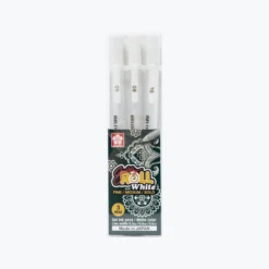 Sakura - Gel Pen - Gelly Roll - White - Pack Of 3 Journaling Pens