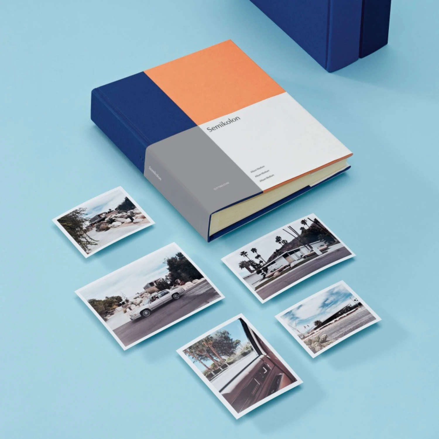 Semikolon-Photo-Album-Cutting-Edge-Medium-6.jpg Photo Albums Semikolon - Photo Album - Cutting Edge - Medium - Cobalt-Peach