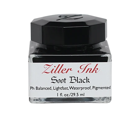 Soot.png Ziller’s - Calligraphy Ink - Soot Black Calligraphy Inks