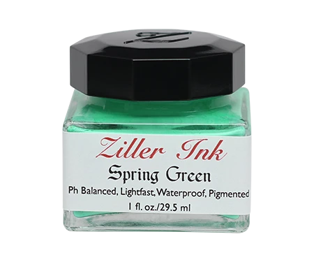 Spring-Green.png Ziller’s - Calligraphy Ink - Spring Green Calligraphy Inks